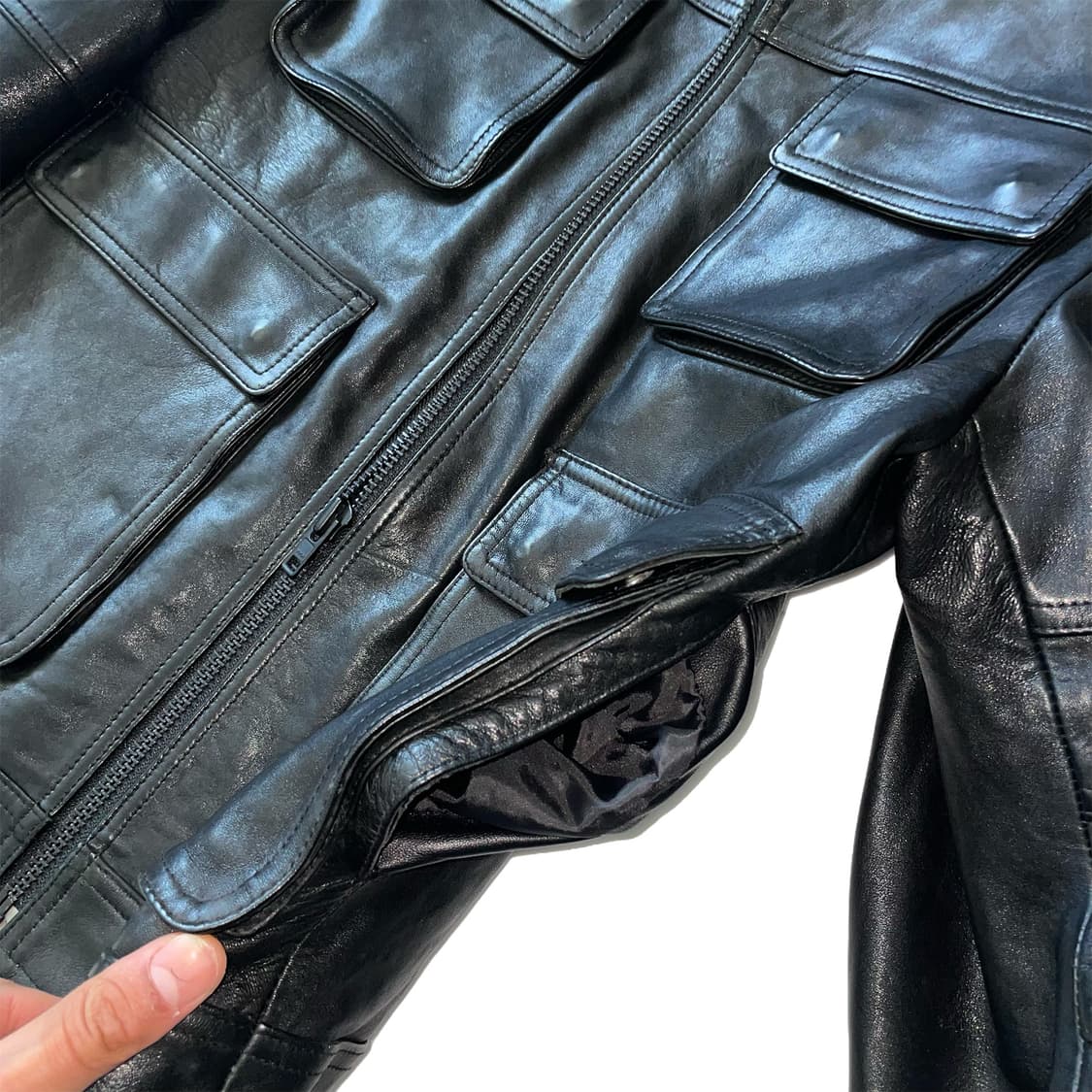 206 옴므 4포켓 레더 자켓 상품이미지6