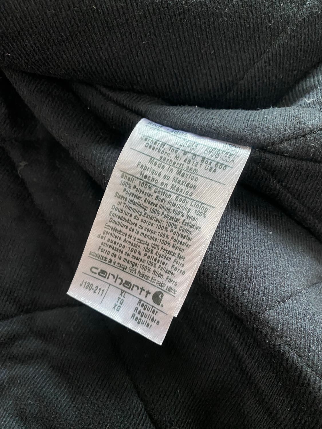 정품 칼하트 j130 액티브 자켓 XL 상태 최고 상품이미지5