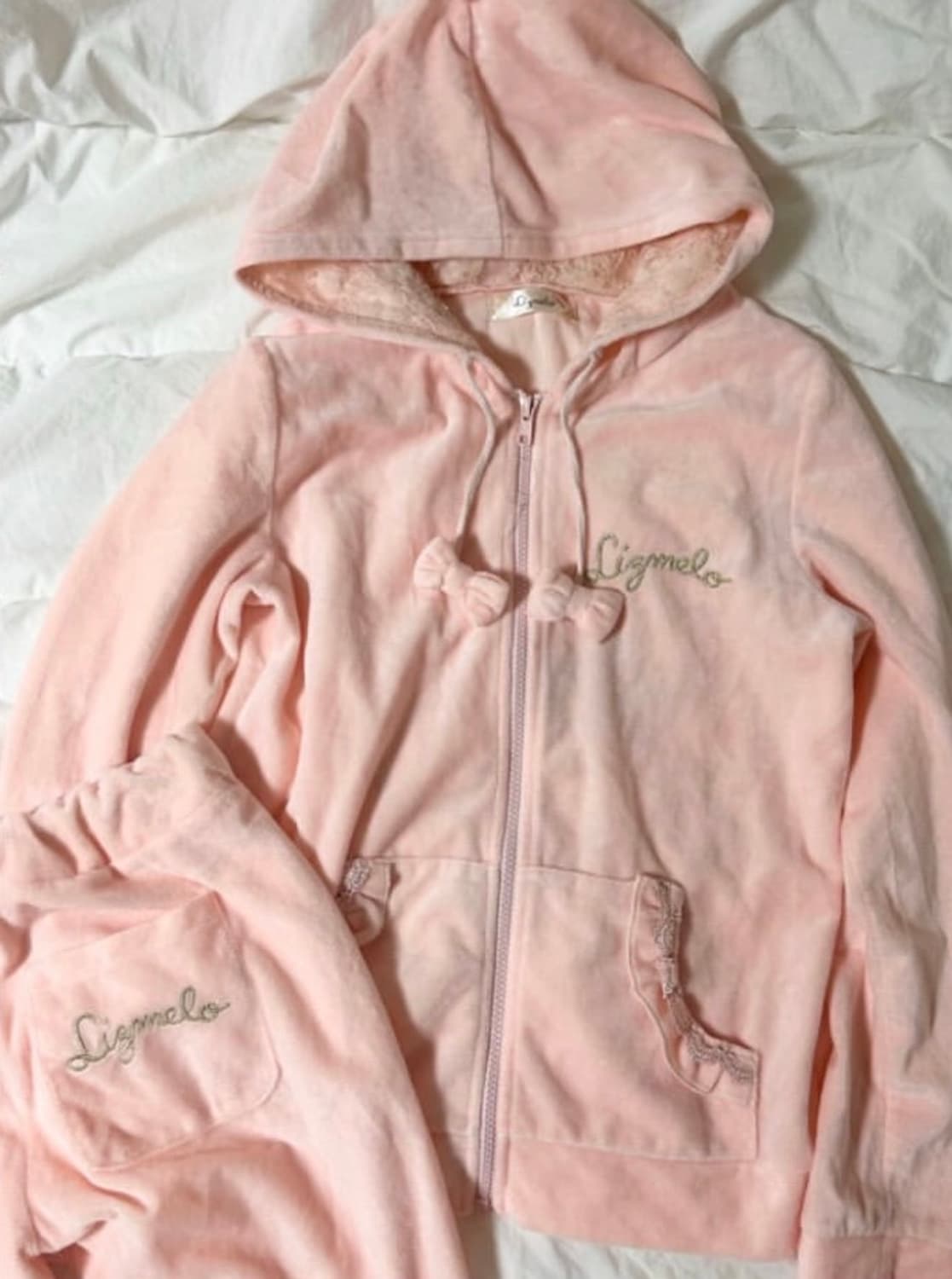 리즈리사 리즈멜로 마이멜로디 벨벳 트레이닝 셋업 히메 갸루 러블리 로걀 상품이미지1