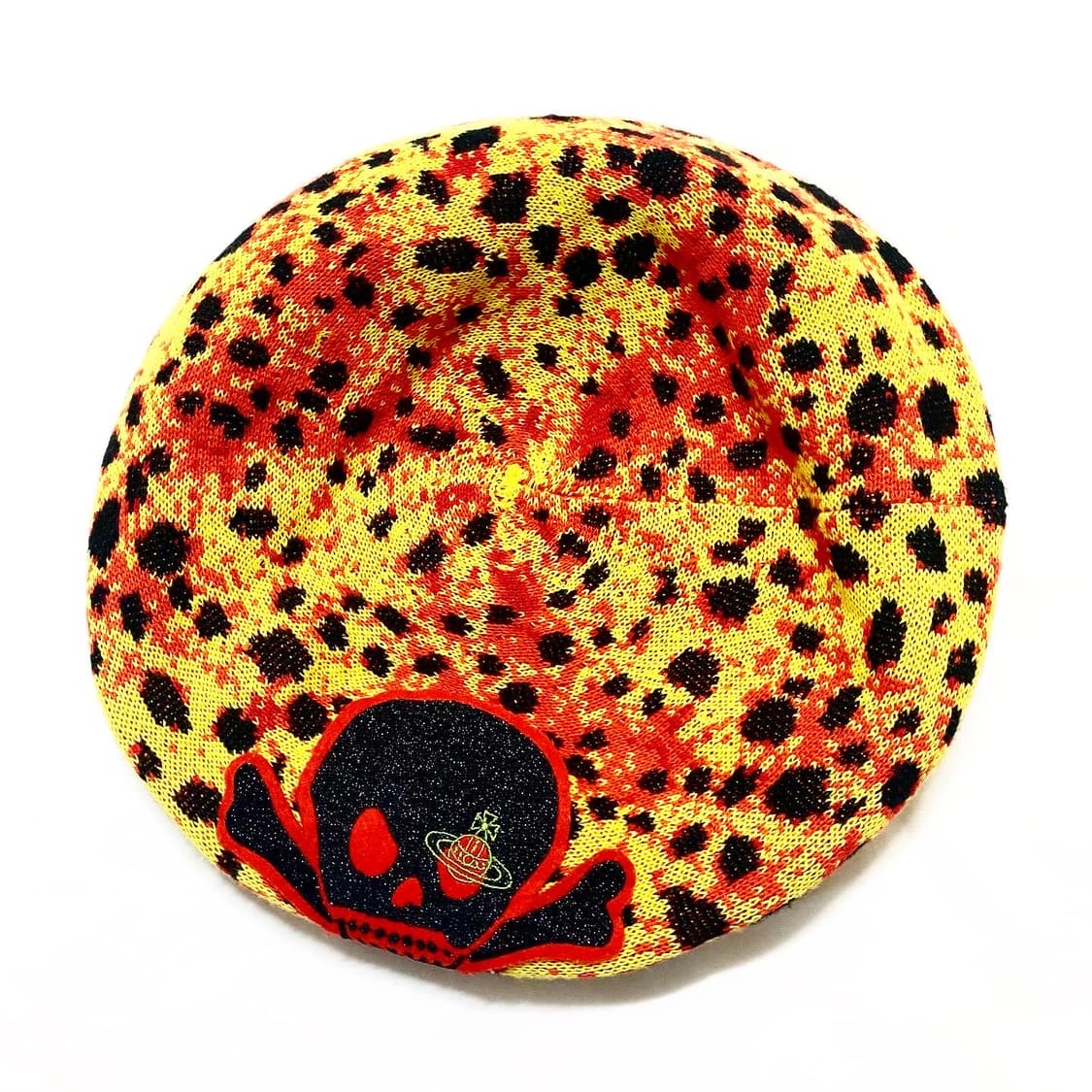 비비안 웨스트우드 - 레오파드 니트 베레모 상품이미지1