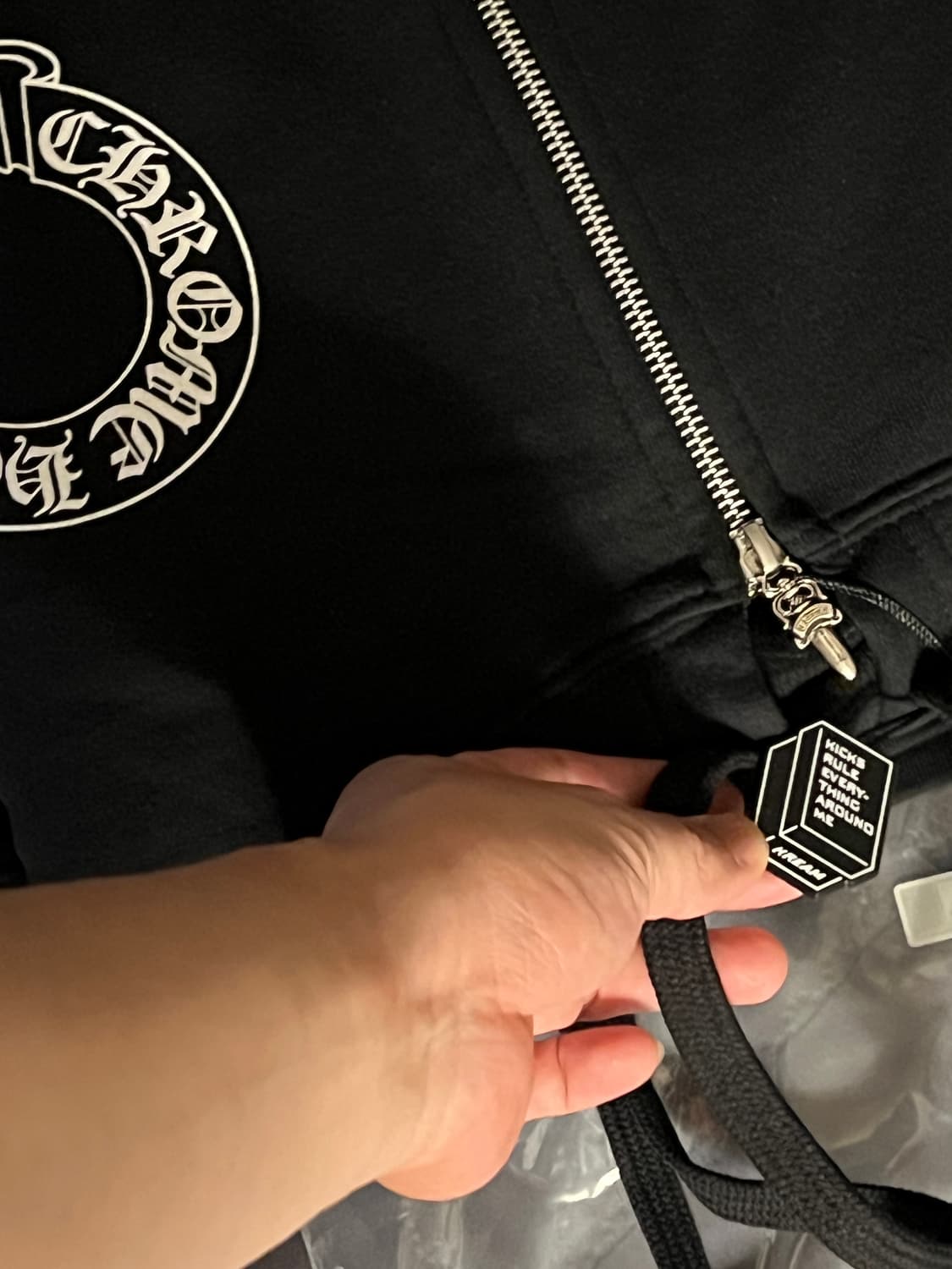 크롬하츠 홀스슈 플로랄 헤비웨이트 후드 집업 L 라지 상품이미지8