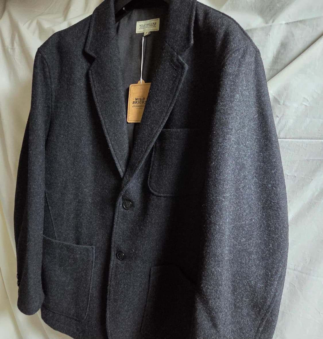 와일드브릭스 울 블레이저 차콜 L(100~105) 상품이미지3