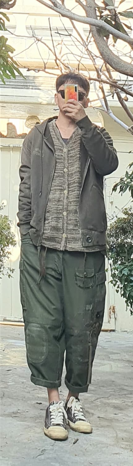 나이젤카본 후드집업 빈티지 커스텀 [ 밀리터리/Rock테이스트] 상품이미지9