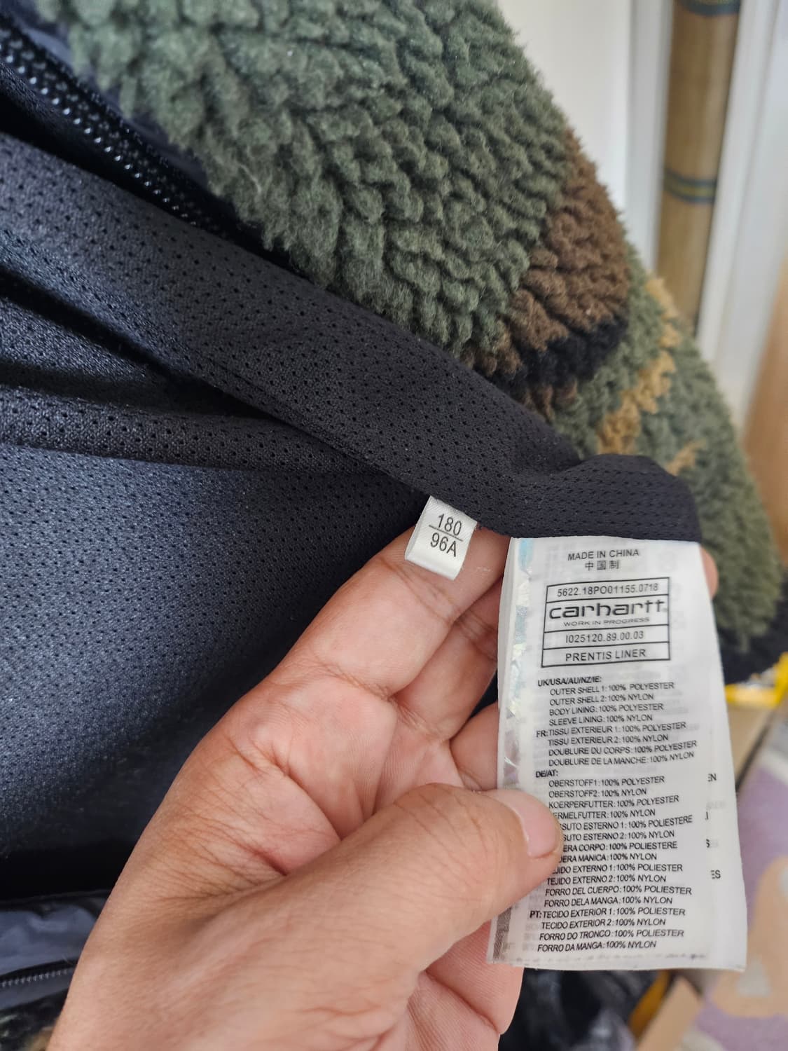 칼하트 카모 쉐르파 집업L(105) 상품이미지7