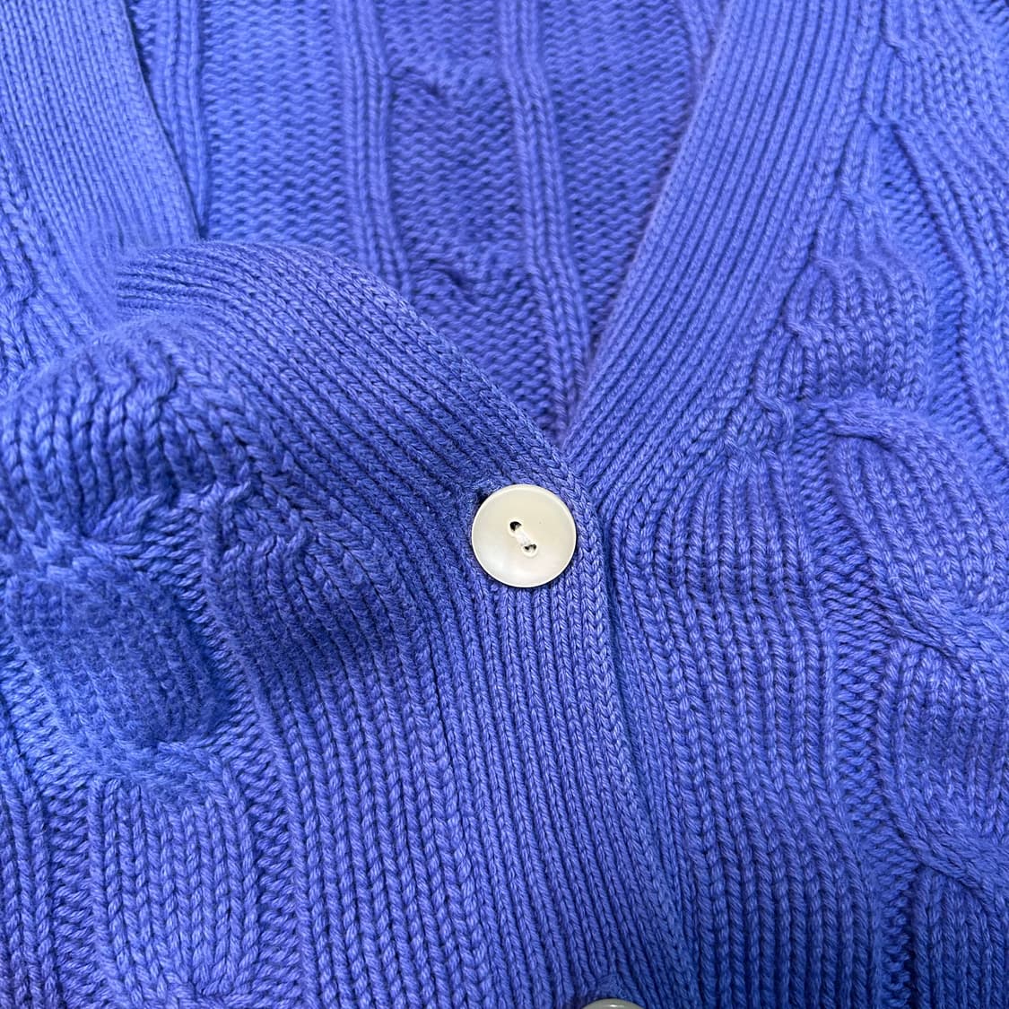 [L] 올드 갭 크롭핏 케이블 니트 가디건 상품이미지3