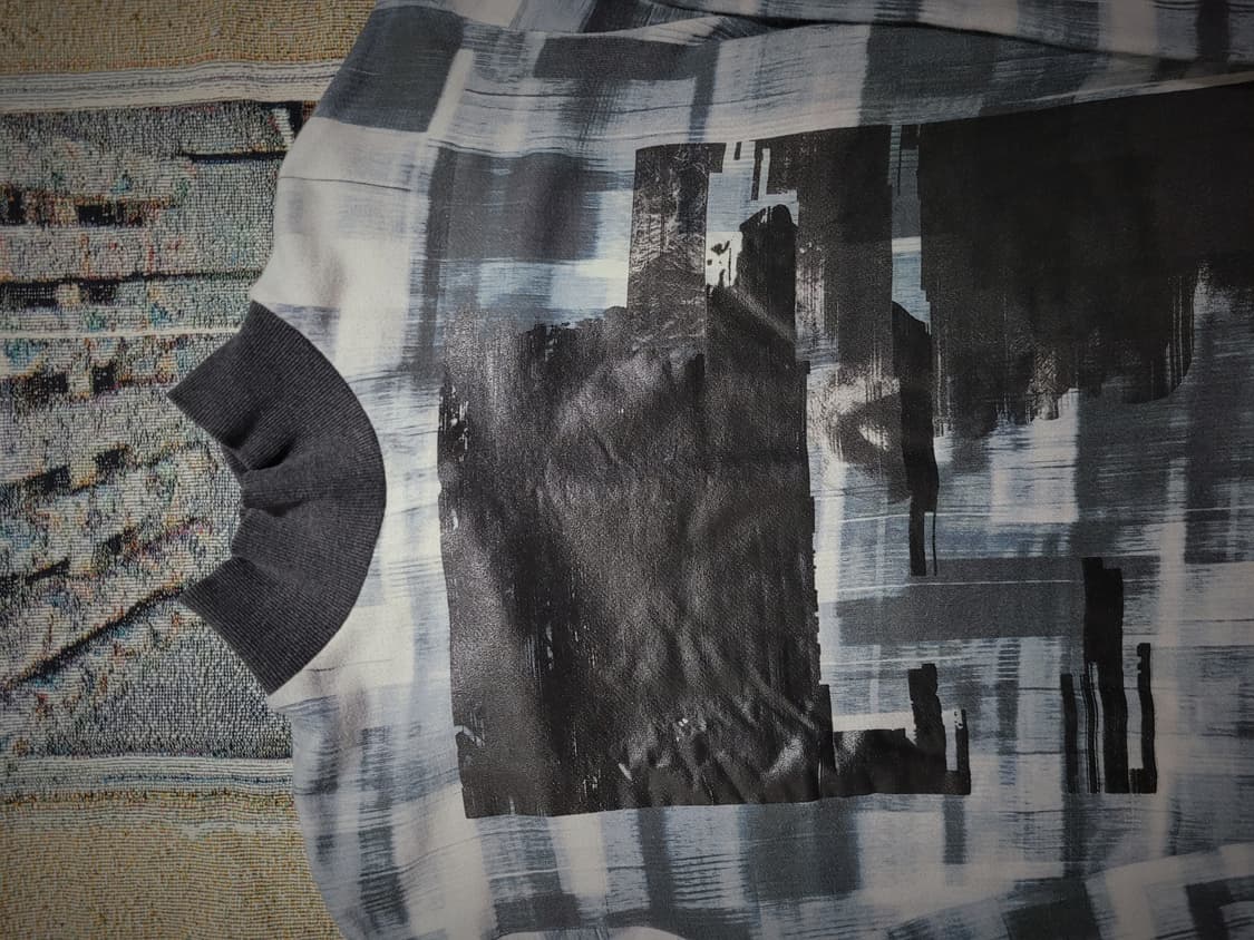 탁 하이넥 콜라주 롱슬리브 상품이미지2