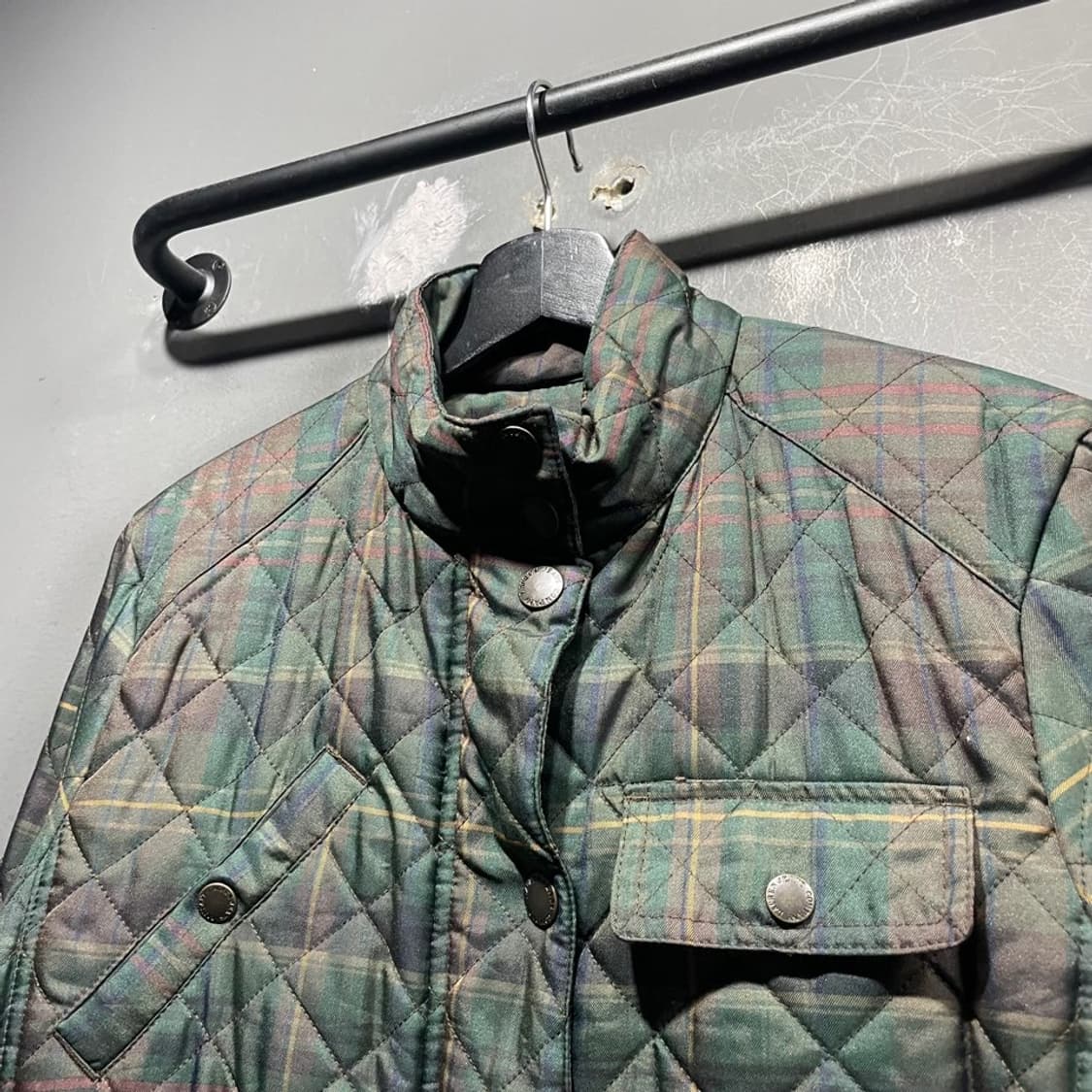 랄프로렌 타탄체크 퀄팅자켓 상품이미지4