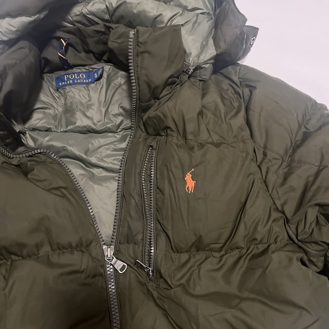 20FW 폴로 랄프 로렌 클래식 다운 패딩 올리브카키 상품이미지3