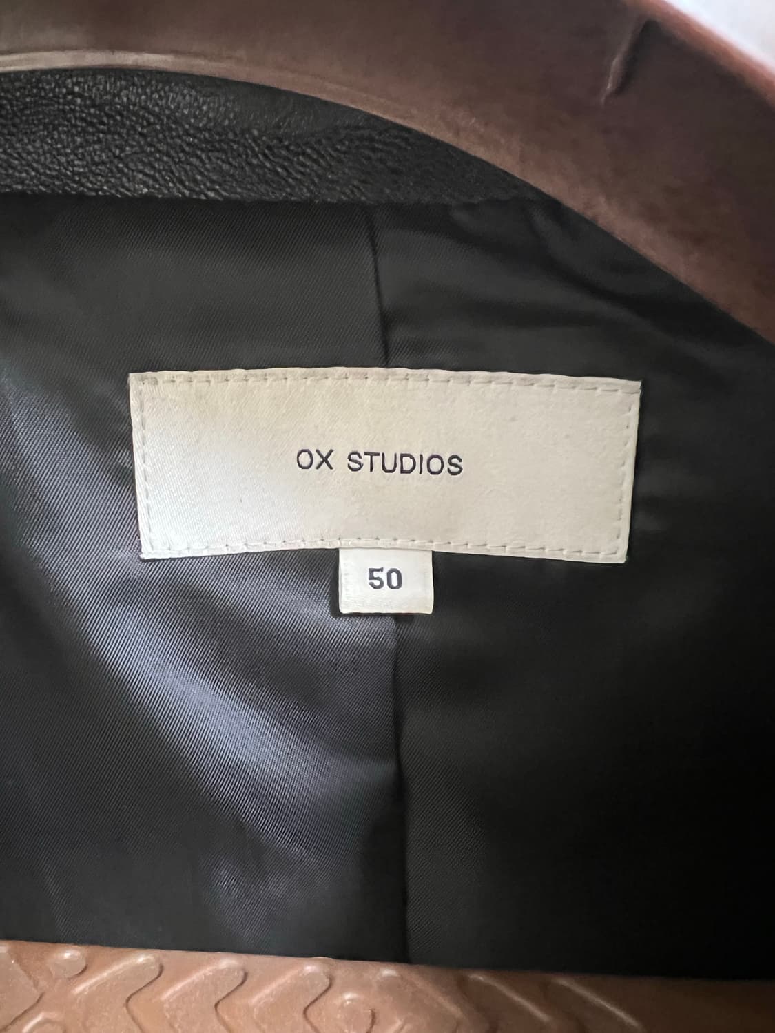 ox스튜디오 오버핏 가죽자켓 상품이미지3