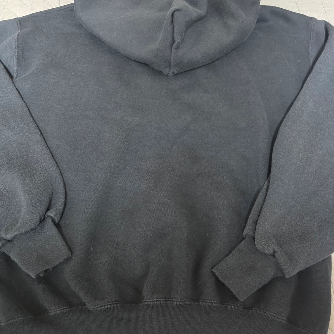 [L] 90s 빈티지 러셀 애슬레틱 후드집업 블랙 ver. 굿컨디 페이드 상품이미지4