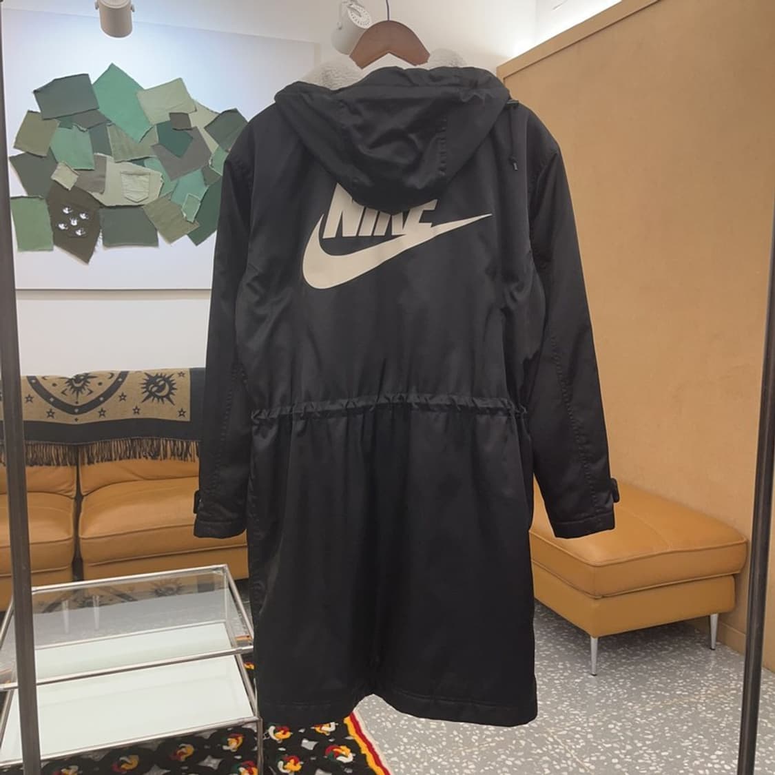 나이키 올드스쿨 스트링 슬림핏 양털 패딩 S C06850 상품이미지4