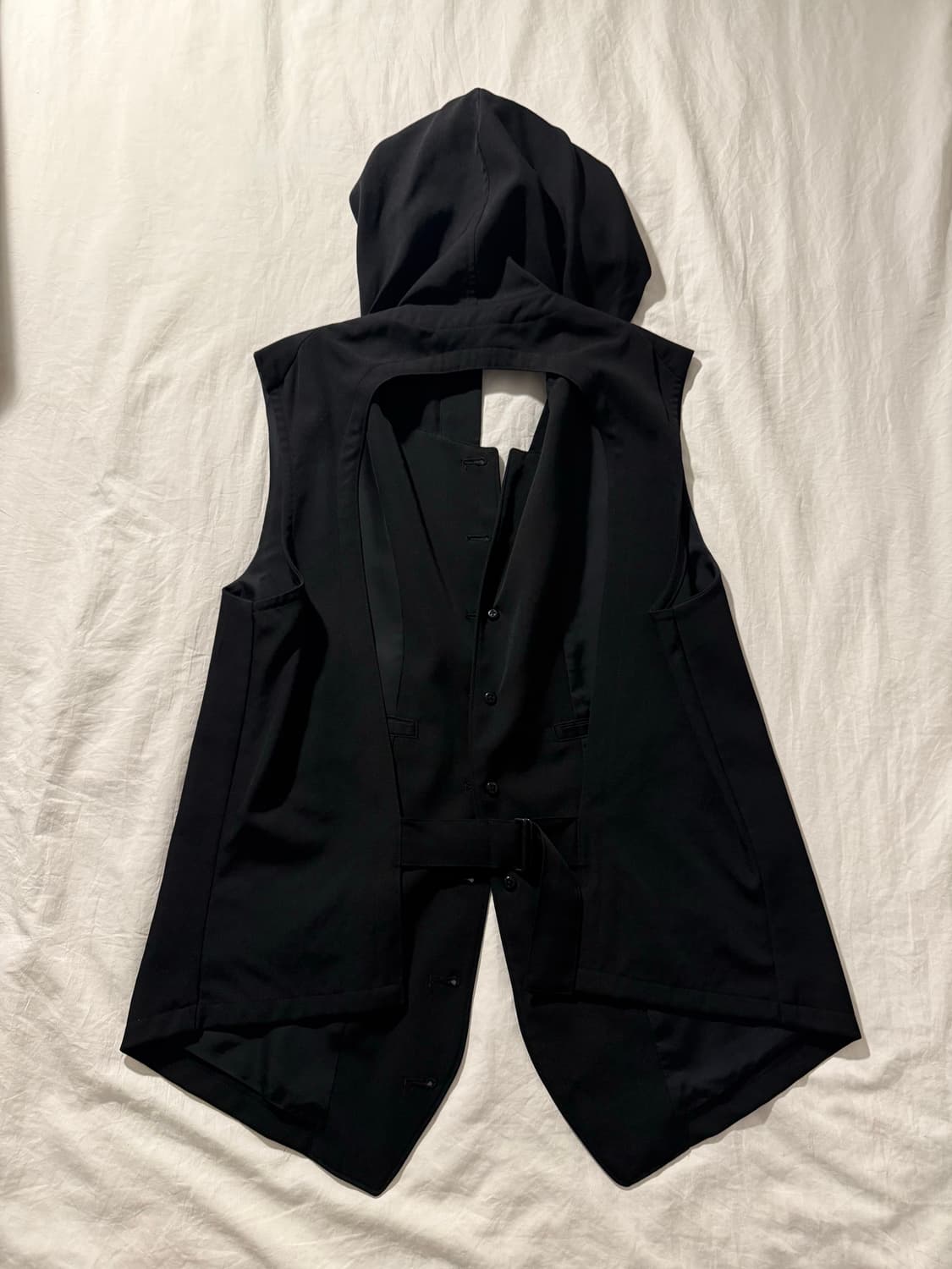 요지야마모토 뿌르옴므 후드 베스트 상품이미지3