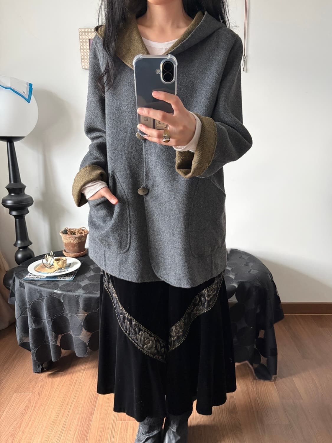 hooded coat 상품이미지5