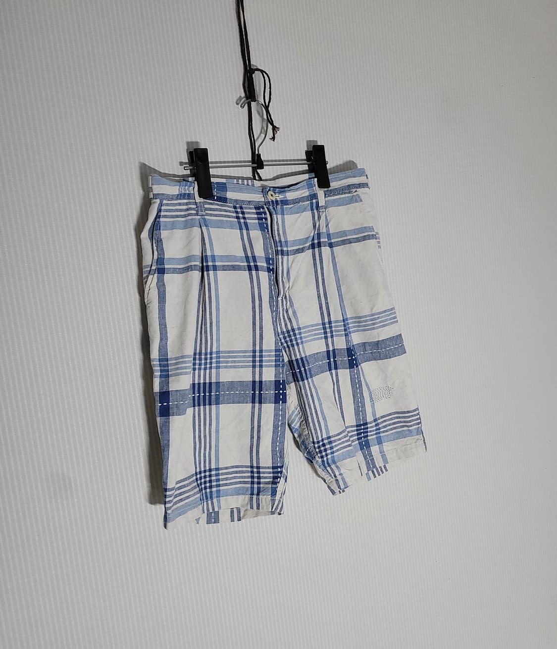 포터 클래식 린넨 체크 반바지 상품이미지2