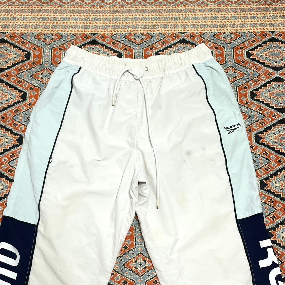 리복 아이보리 배색 폴리 조거팬츠 여성L 상품이미지2