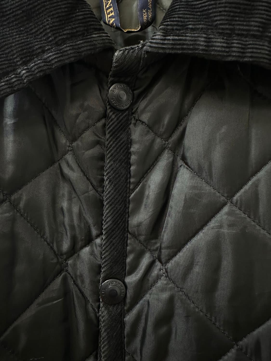 Lavenham라벤햄 다이아 블랙 퀼팅 재킷 Made in England 상품이미지5