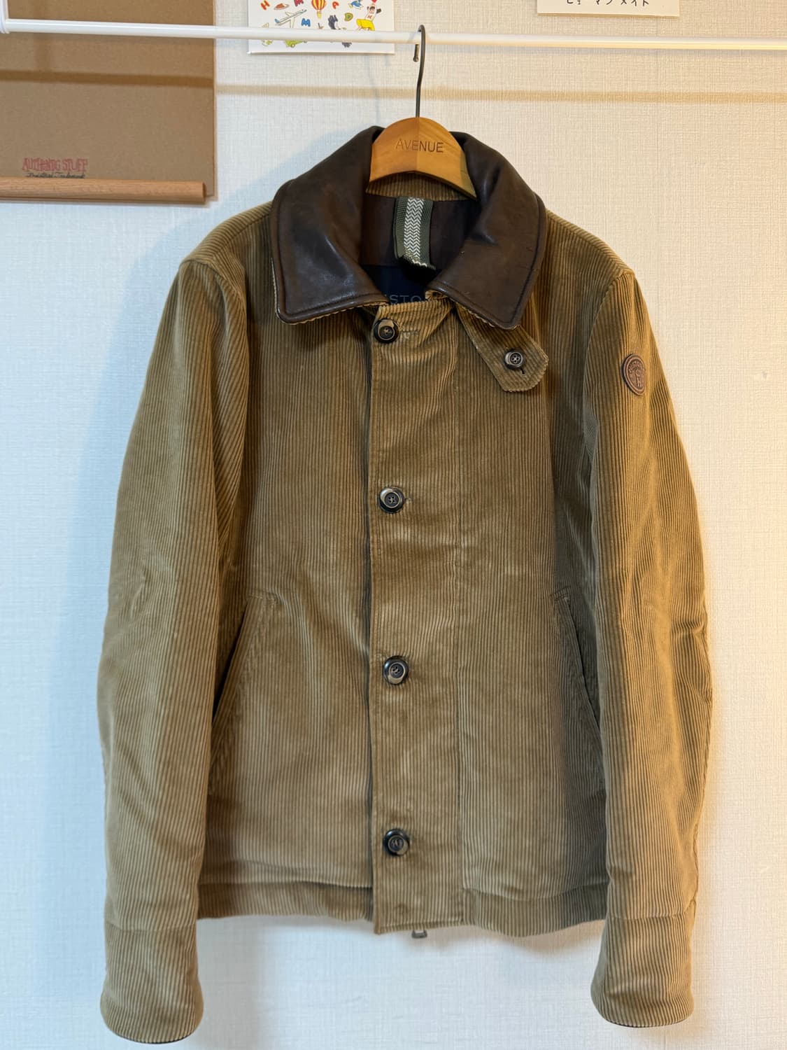 [L]시리즈 히스토릭 리얼레더 코듀로이 자켓 상품이미지1