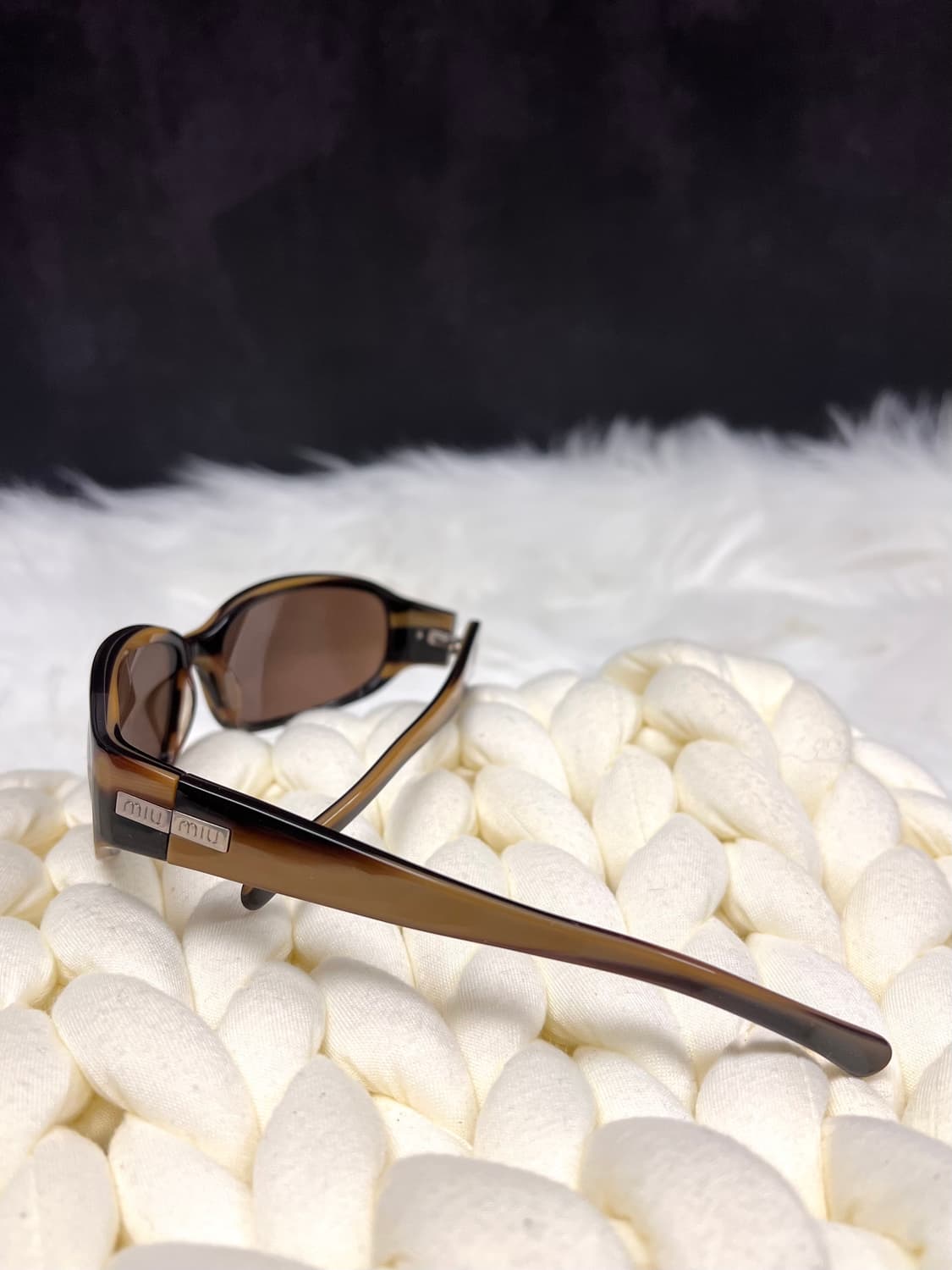 MiuMiu 미우미우 레오파드 브라운 호피 슬림 프레임 선글라스 상품이미지5