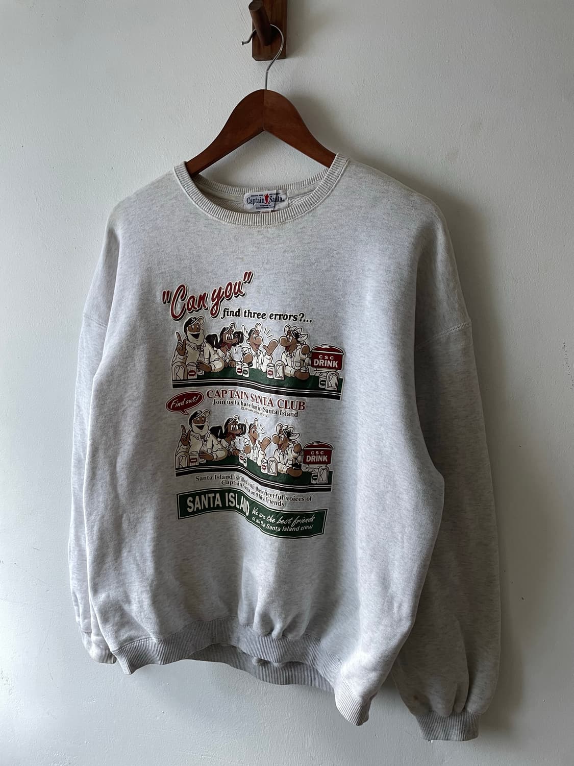 Vintage captain Santa Sweatshirt 상품이미지3