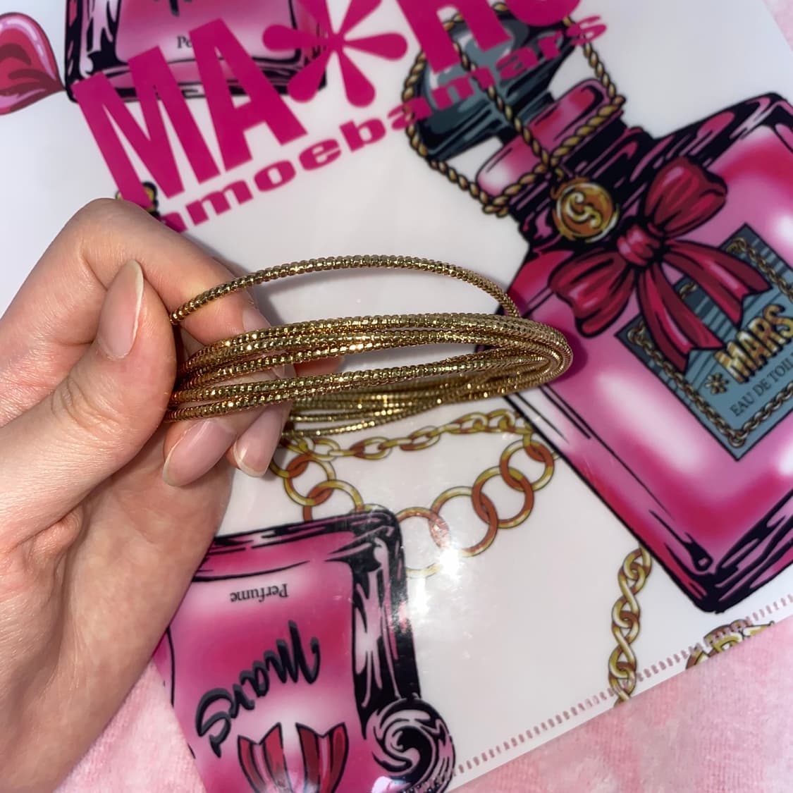 골드뱅글 빈티지 팔찌 오네갸루 히메 y2k 오리엔탈 페어리그런지 상품이미지2