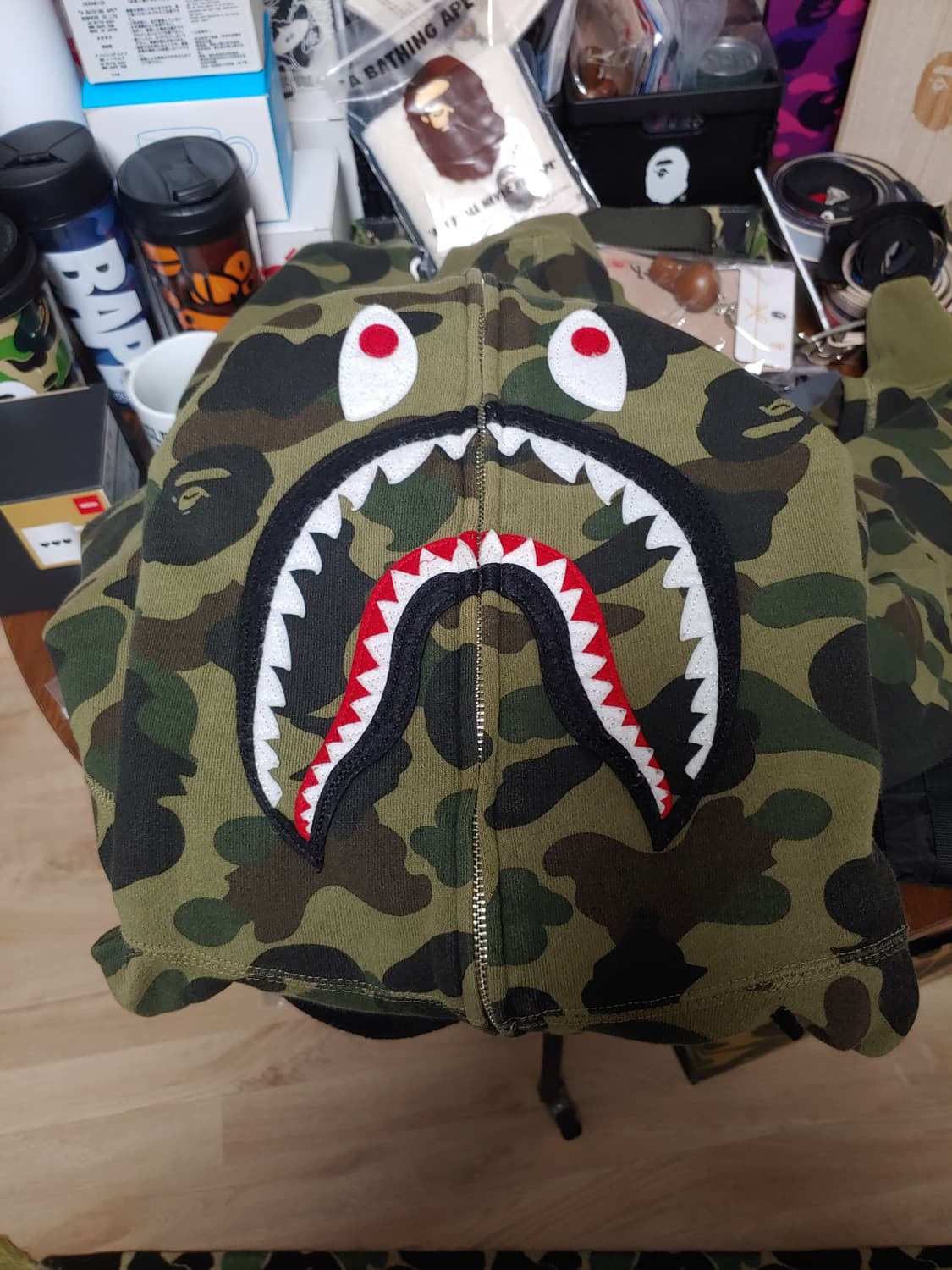 [XL] 베이프 2ND 녹계 샤크후드 상품이미지9