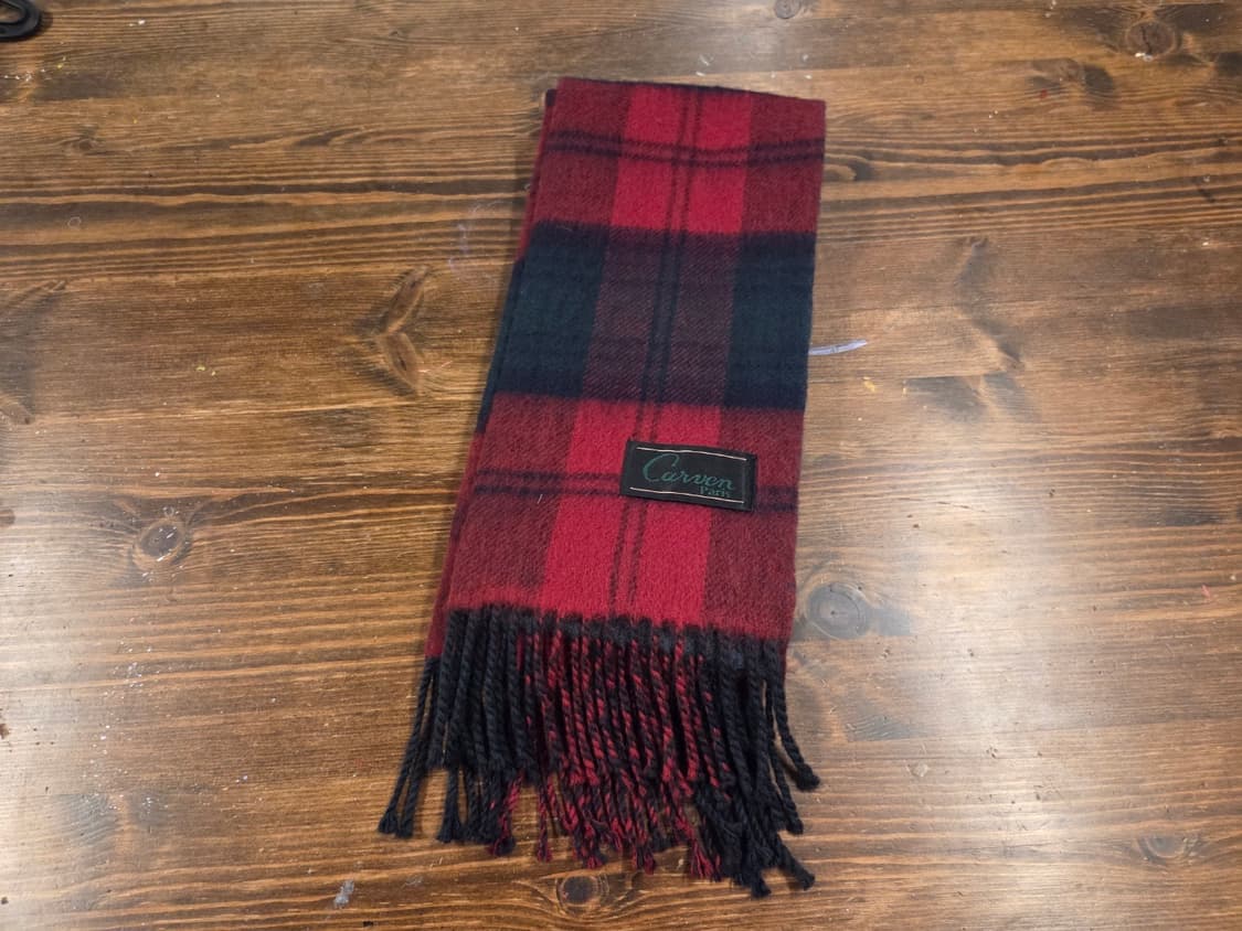 까르벵 타탄체크 머플러 상품이미지7