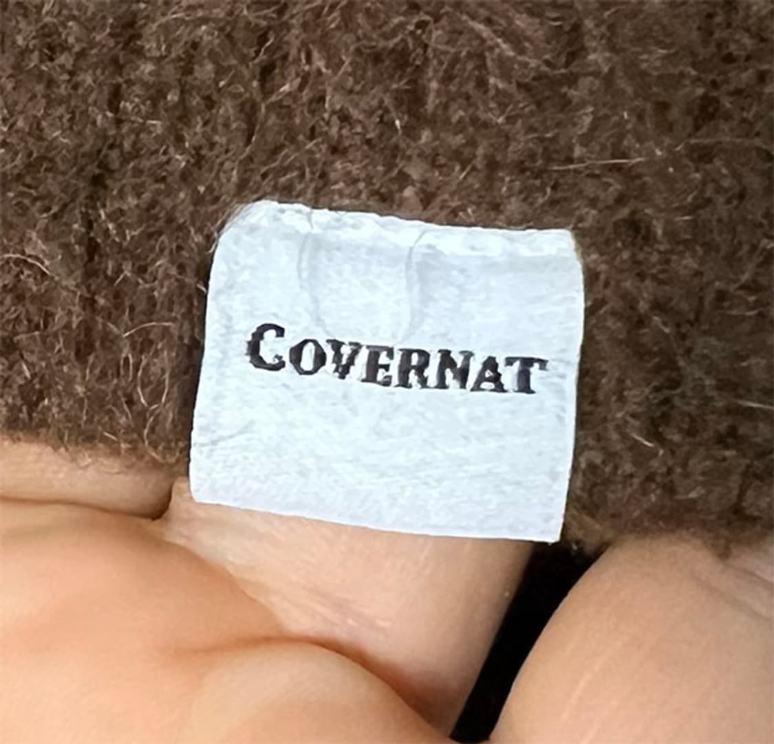 커버낫 모헤어 남자 카라니트 헤비 오버핏 100-105 상품이미지4