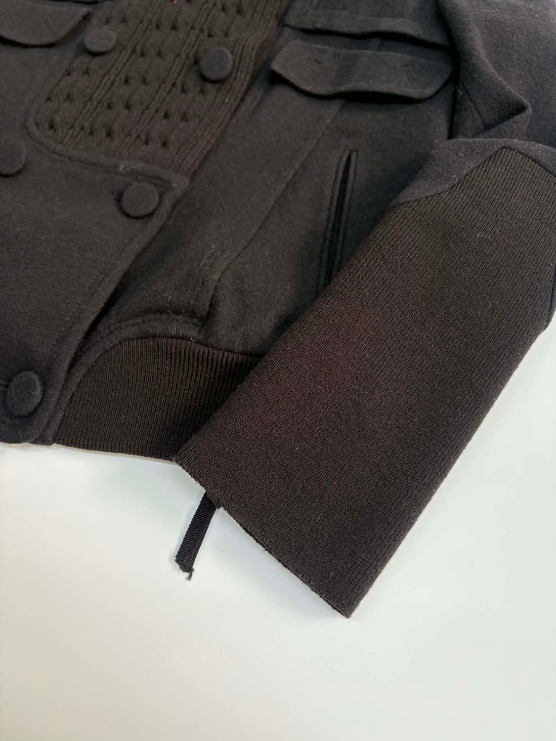 [55] 시스템 한섬 SYSTEM 케이블 니트 레이어드 울 자켓 상품이미지9