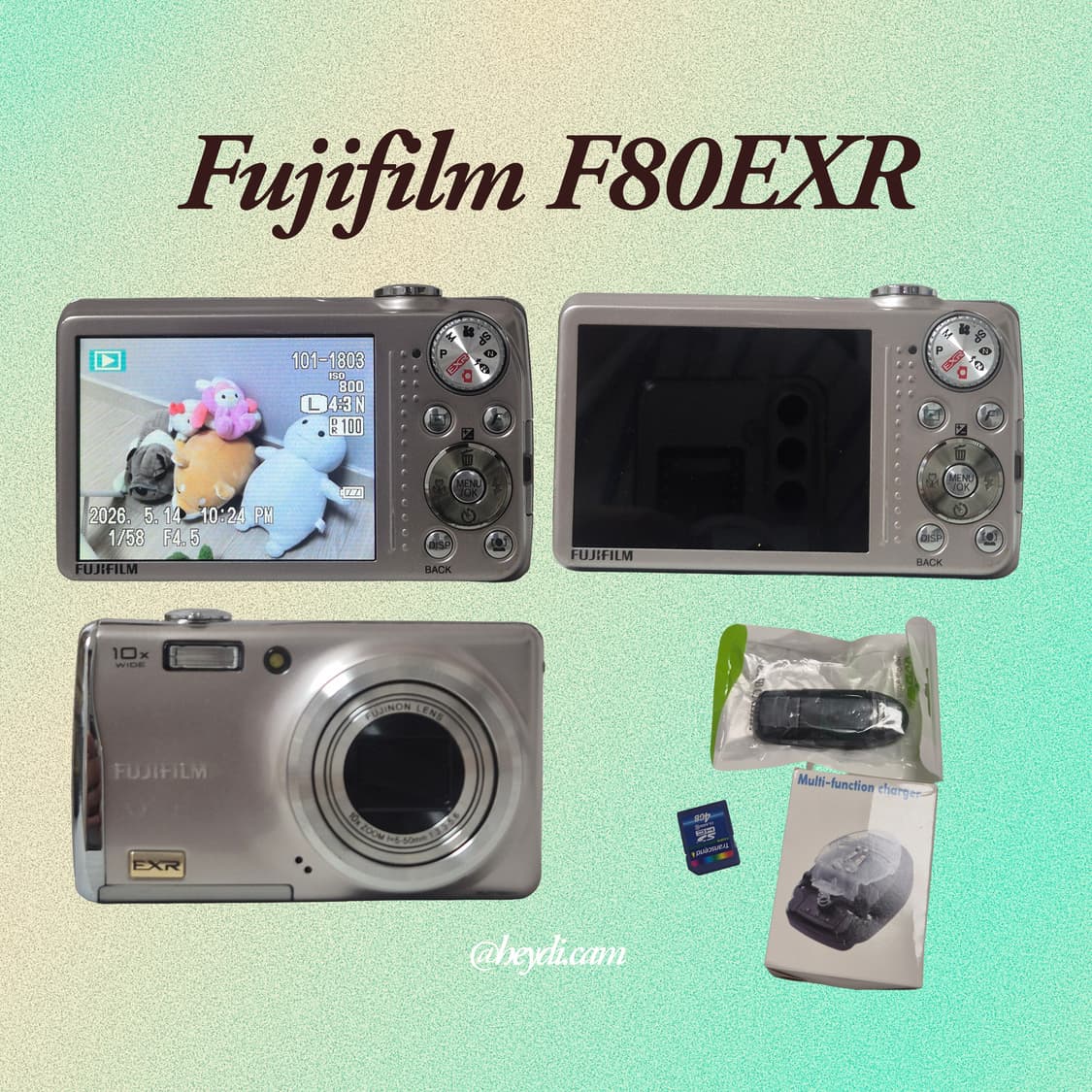 (아일릿원희) 후지 F80EXR(fuji F70EXR) 골드 상품이미지2
