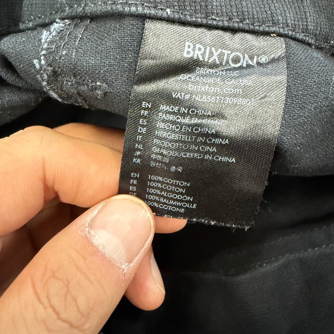 (32)브릭스턴 Brixton 퍼티그 코튼팬츠(블랙) 상품이미지3