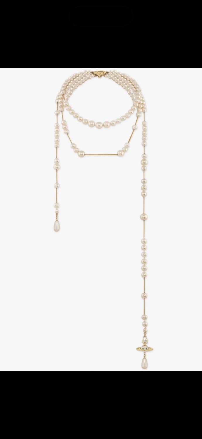 Vivienne Westwood Pearls Broken Long  상품이미지1