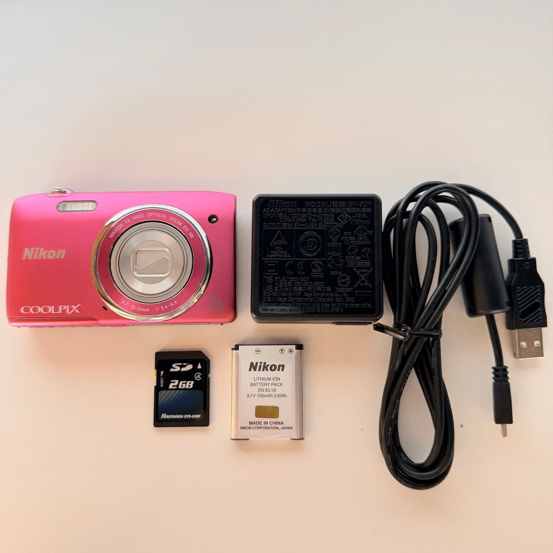 🌸사쿠라픽 미품🌸니콘 쿨픽스 S3500 핑크　빈티지디카 상품이미지8