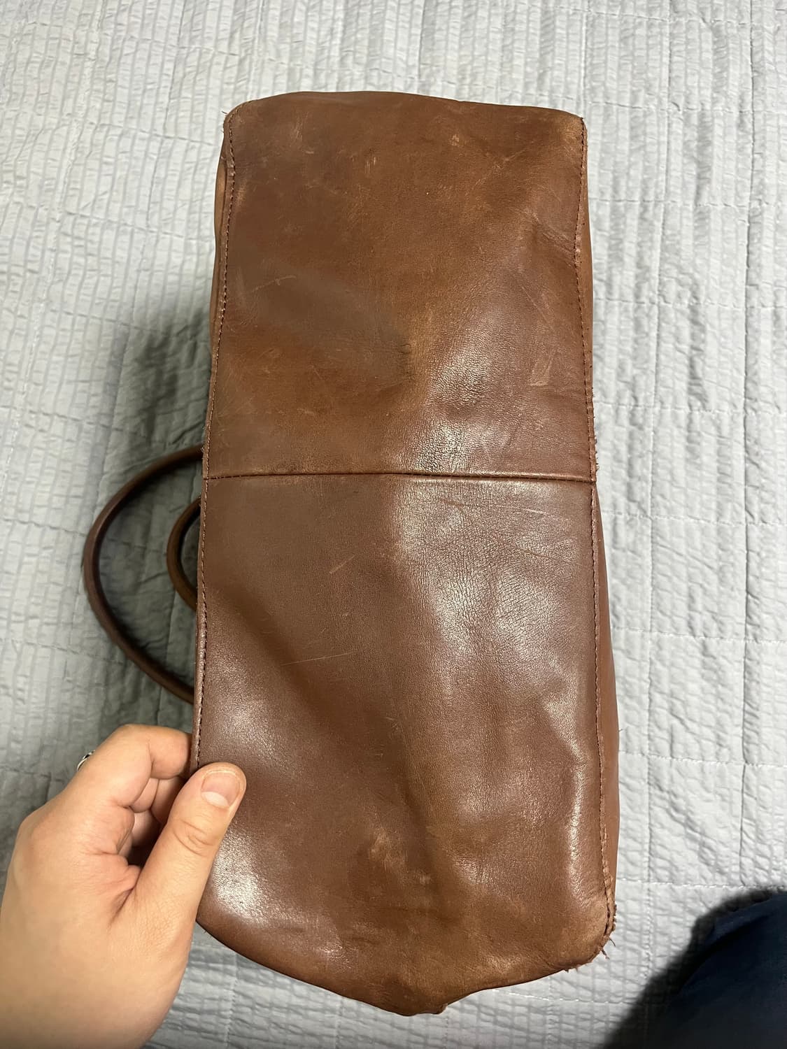 [OS] L.L.BEAN 엘엘빈 브라운 레더 토트백 상품이미지5