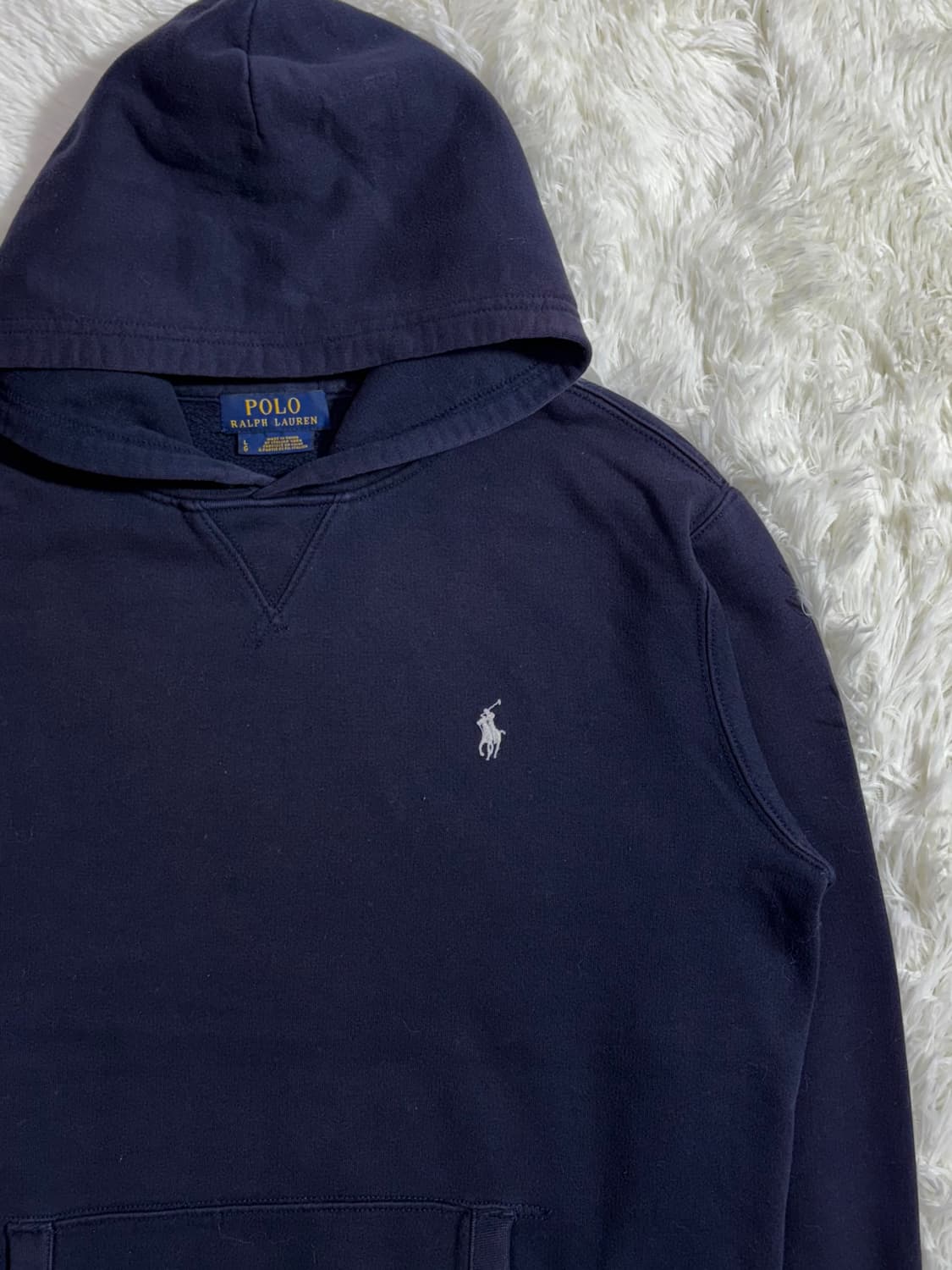 폴로 랄프로렌 화이트포니 네이비 후드  상품이미지5
