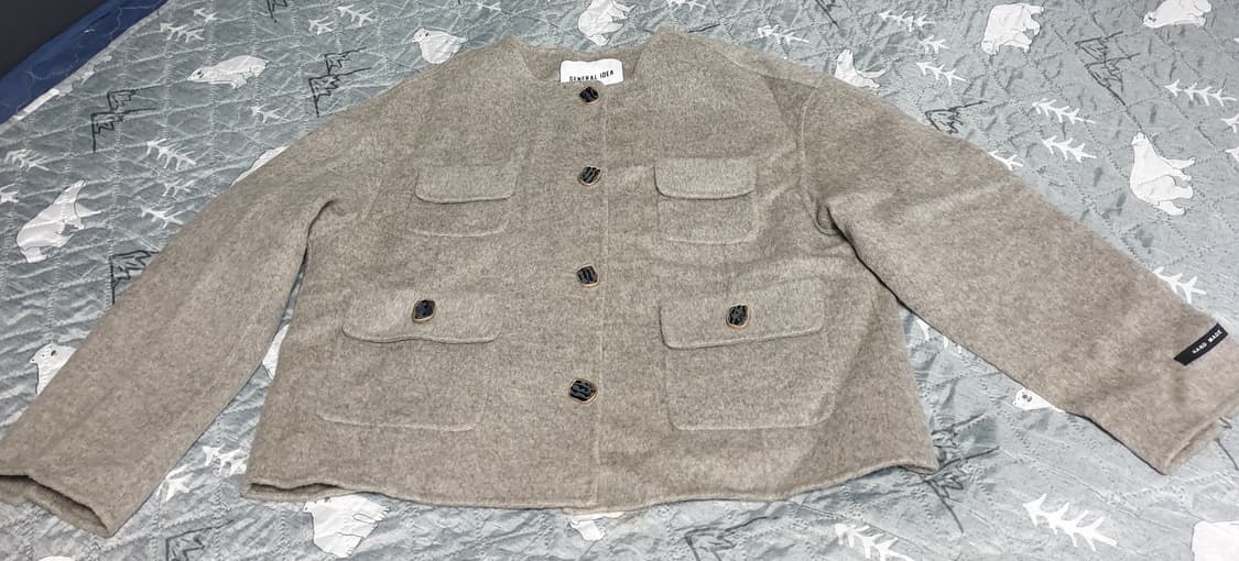 제너럴아이디어 핸드메이드 울100% 라운드 자켓 (M) 상품이미지1