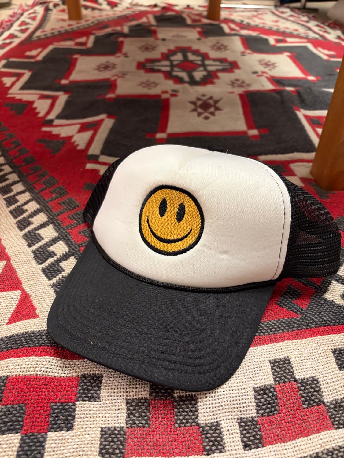 80s 스마일 빈티지 매쉬 트러커캡 상품이미지1