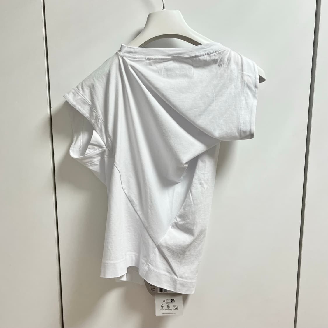 [S,M,L]비비안웨스트우드 26ss 헤보 드레이프 티셔츠/화이트 상품이미지2