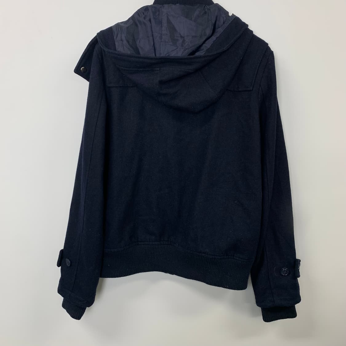 Vintage 빈티지 블랙 더플 떡볶이 코트 상품이미지3