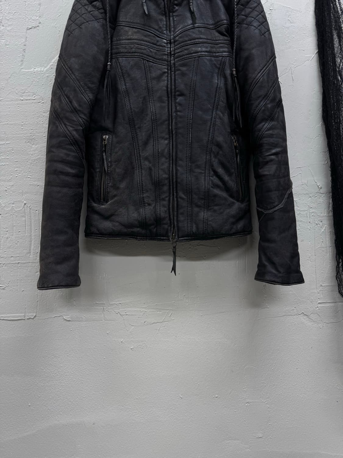 14th adiiction old effect hood leather j 상품이미지5