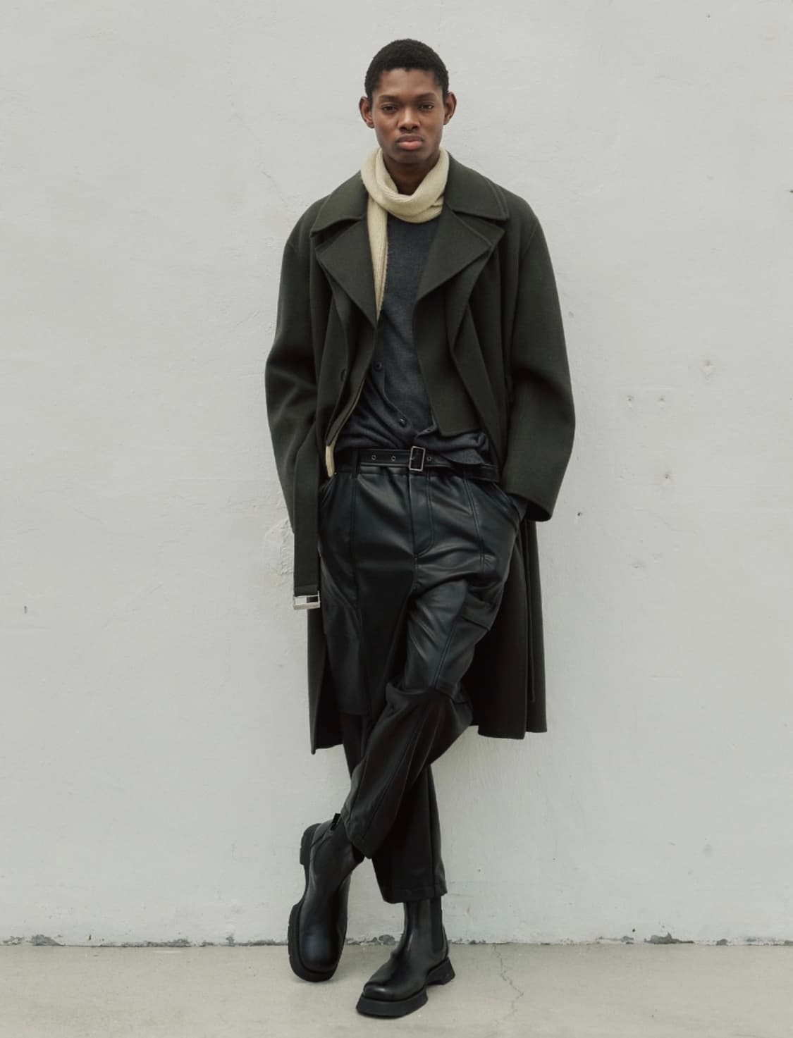 노이어 핸드메이드 캐시미어 레이어드 트렌치 코트 XL 상품이미지2