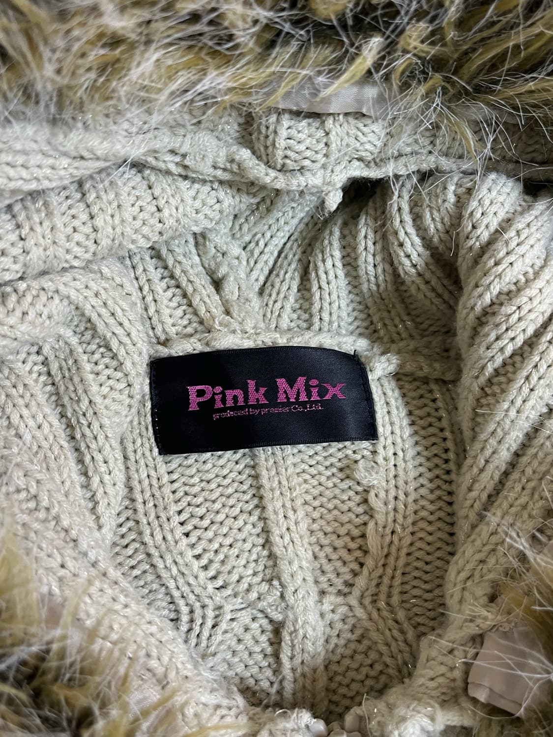 vintage fur knit hoodie 상품이미지4