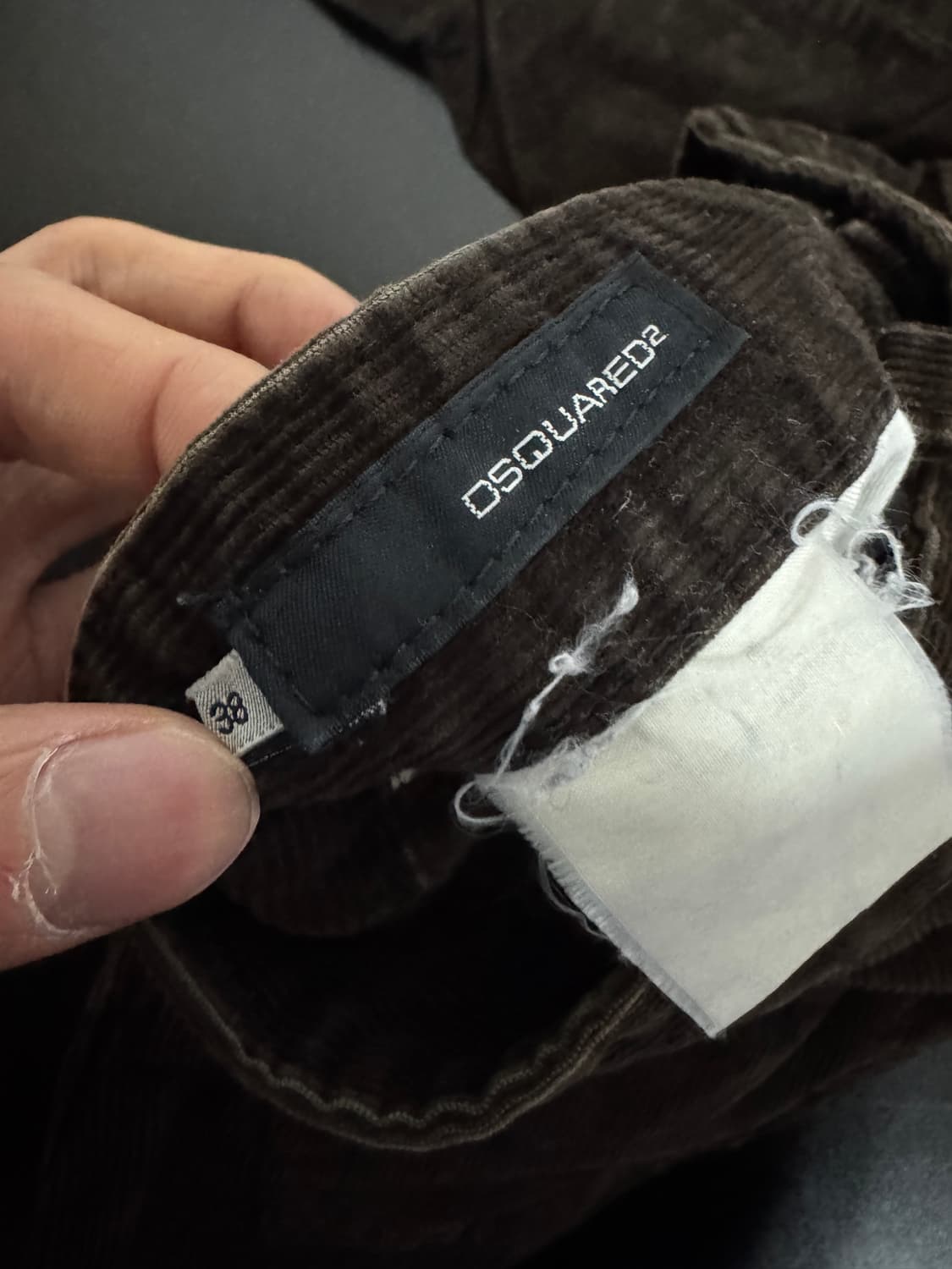 희귀!! 여성 일본 디스퀘어드2 버튼 브라운 코듀로이 팬츠 상품이미지5