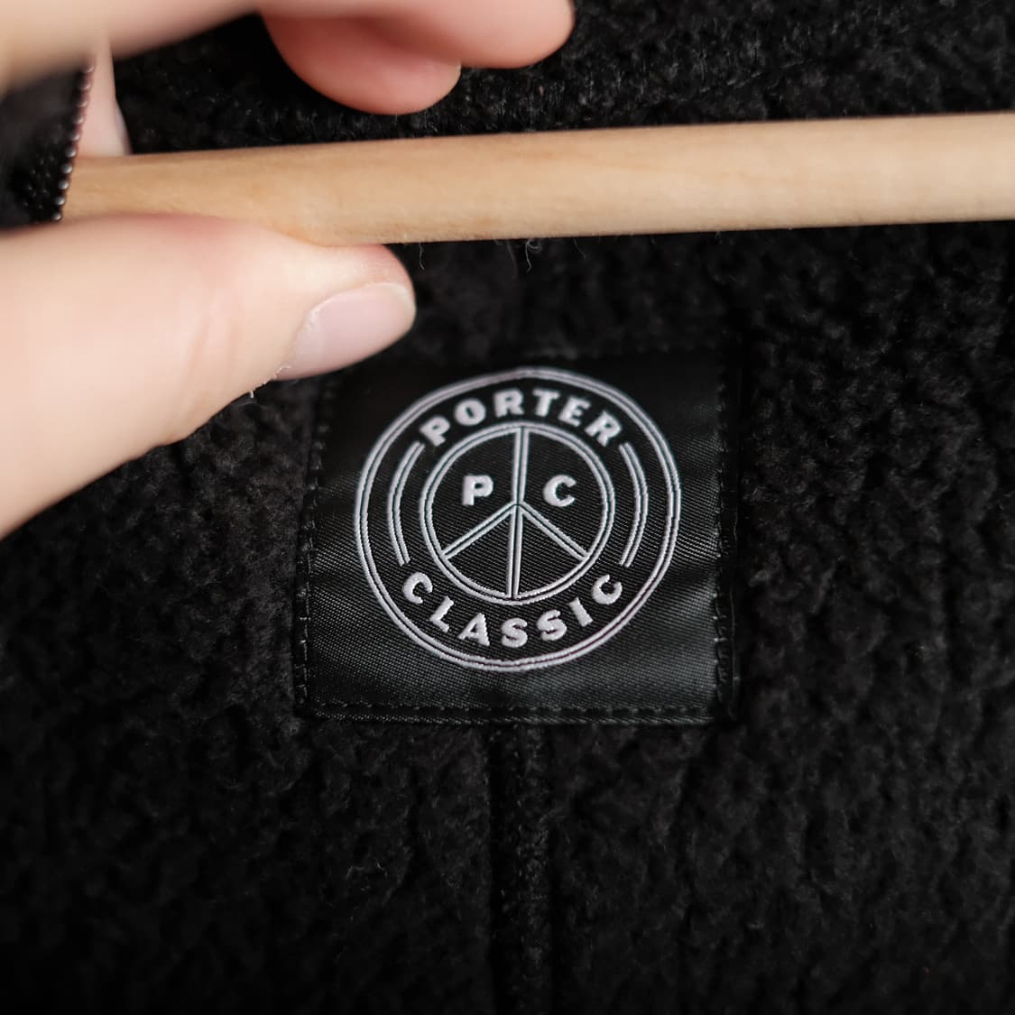 포터클래식 2(M사이즈) 플리스 집업 셔츠 자켓  블랙 상품이미지9