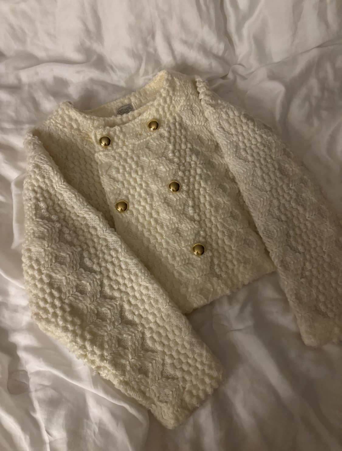 연말 화이트 꽈배기 아우터 상품이미지1