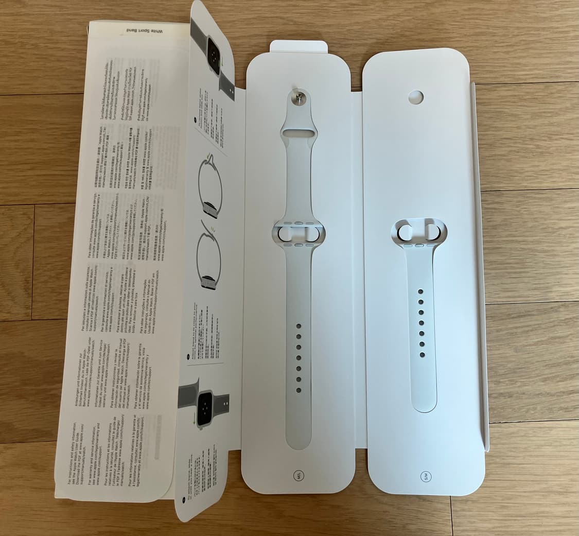 [새상품]애플워치 40mm 화이트 스포츠밴드 스트랩 상품이미지1