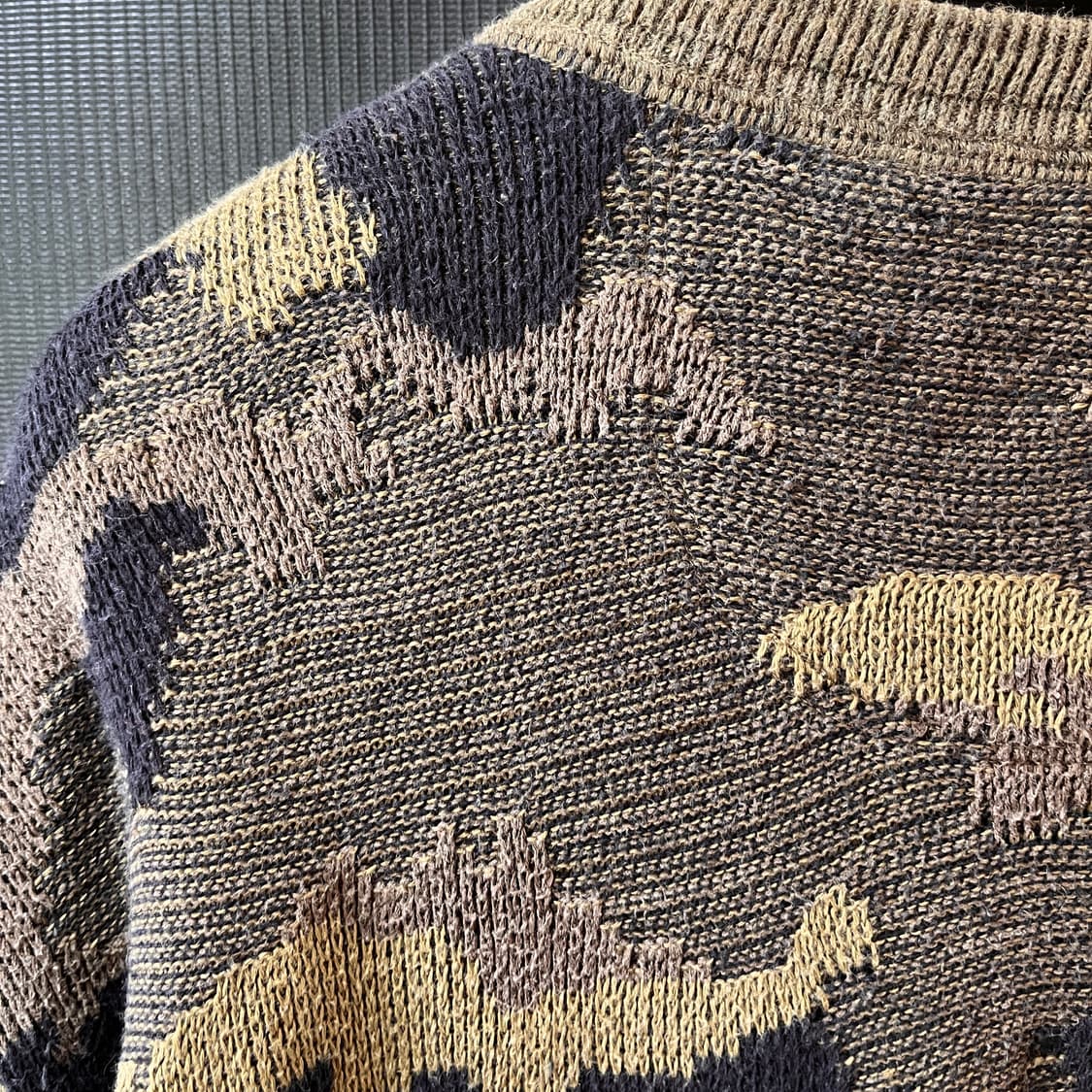 아카이브 폴로 랄프로렌 멀티 스트럭쳐 자카드 코튼/실크 카모 헨리넥 상품이미지10