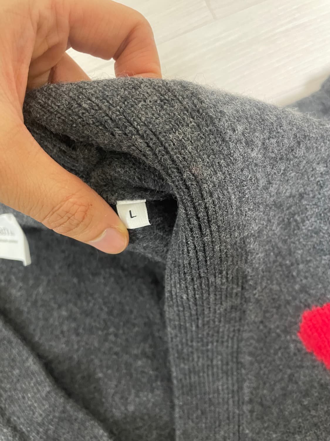 아미 빅로고 가디건 L 상품이미지4