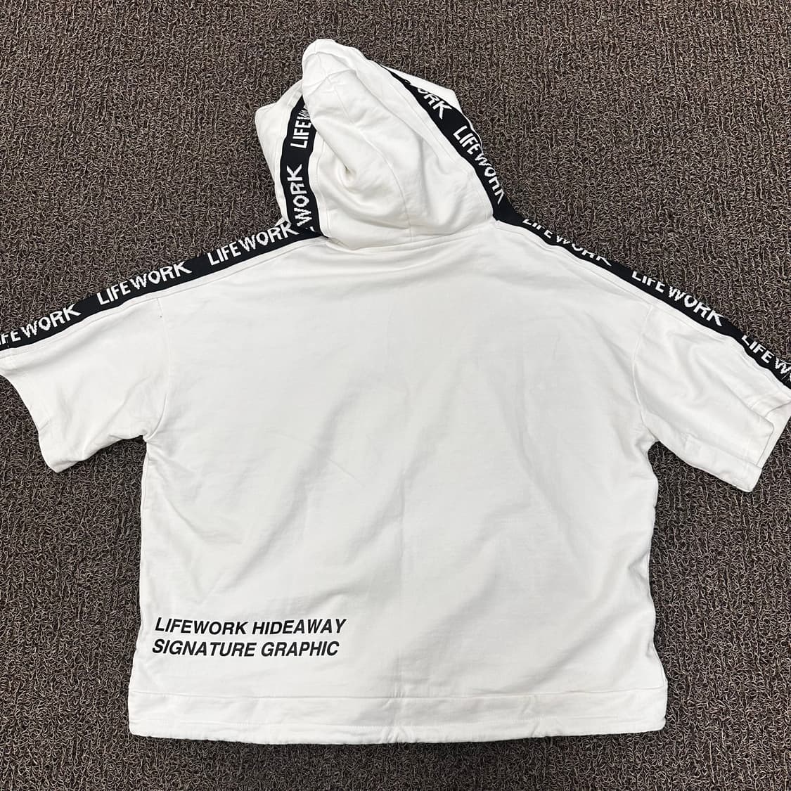 LIFEWORK 라이프워크 반팔 후드티 F 상품이미지5