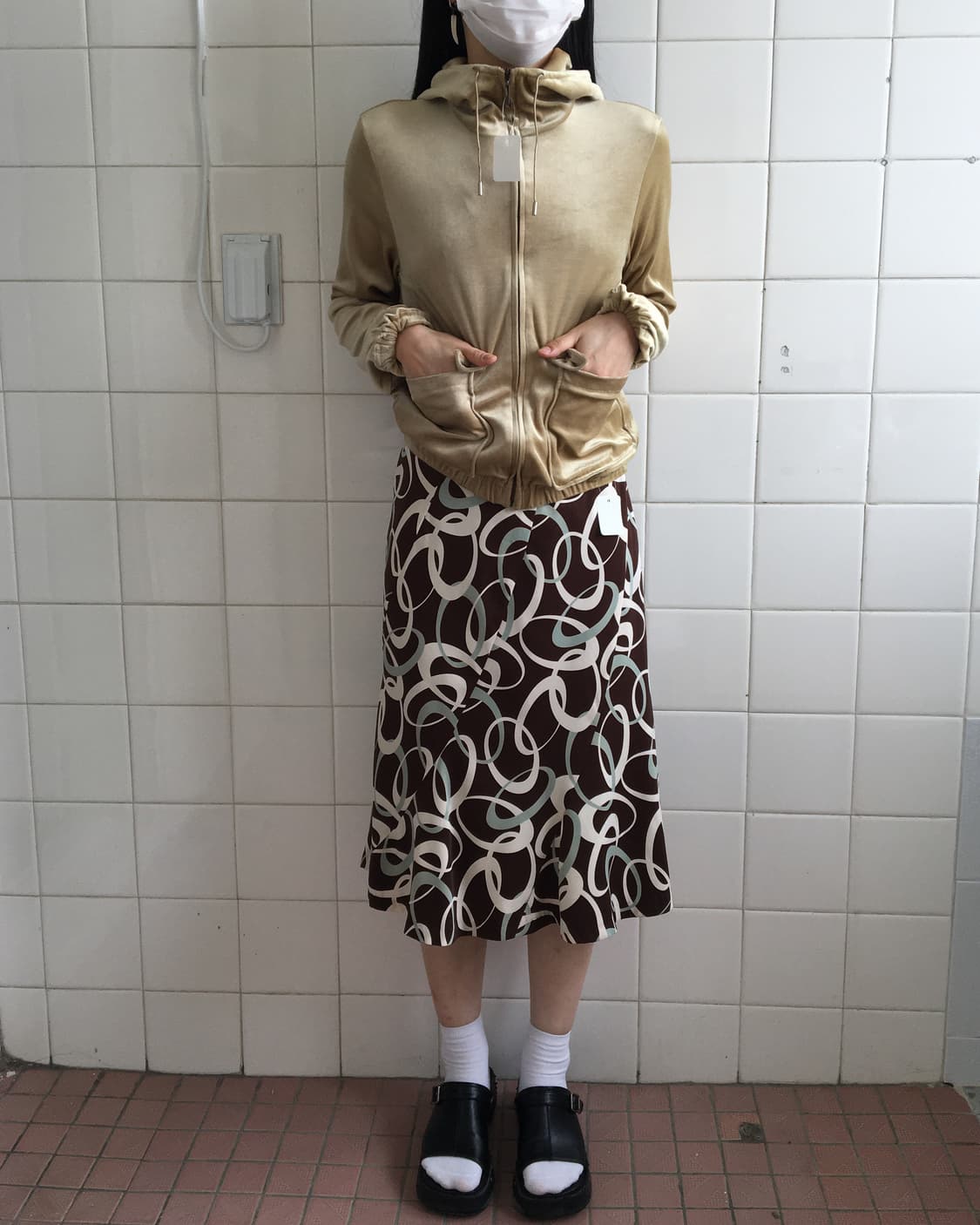 Velvet hood zip up 상품이미지5