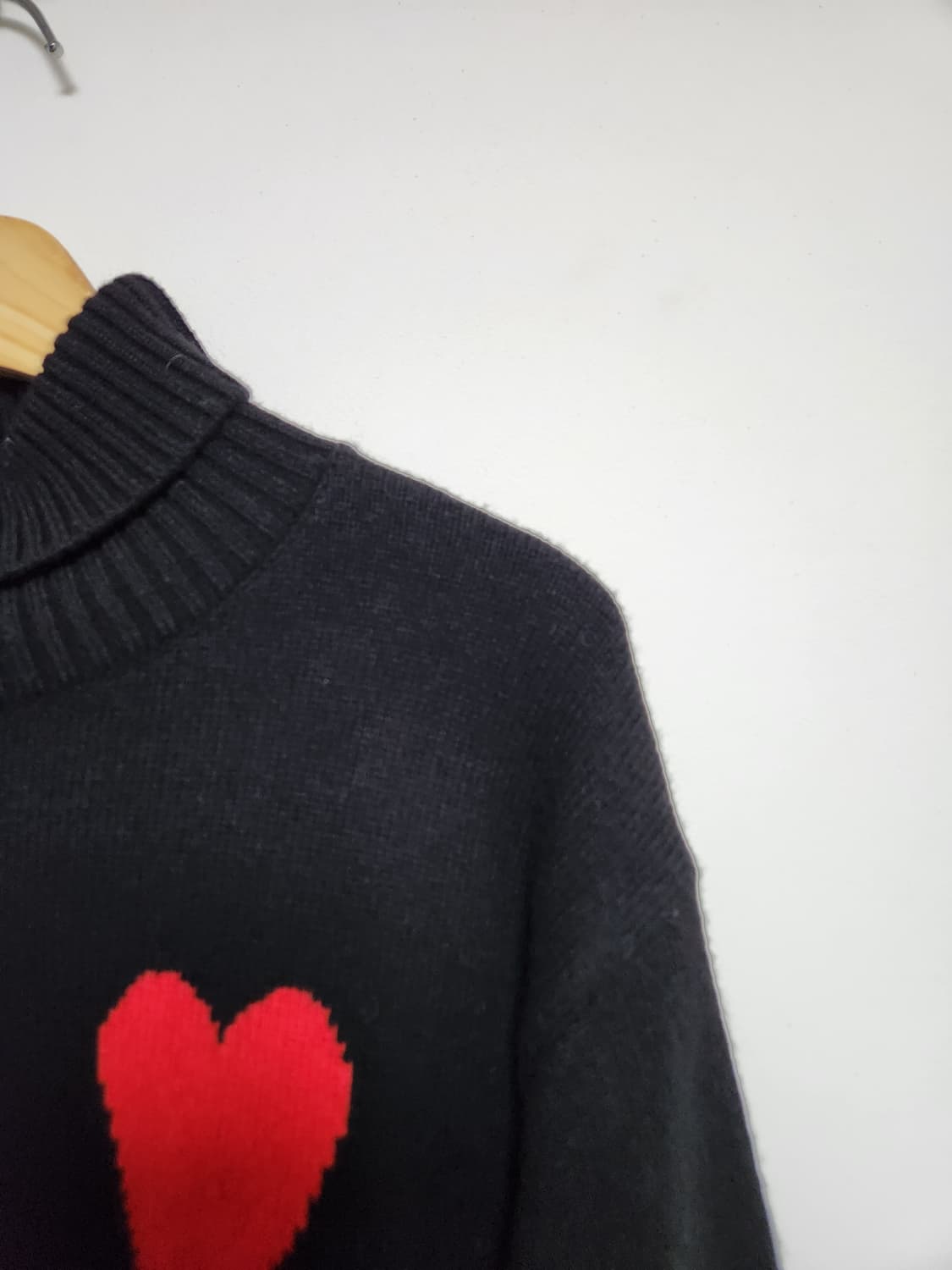 아미Ami 빅하트 로고 캐시미어 니트 - K50 상품이미지3